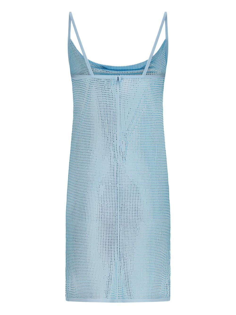 cowl-neck rhinestone mini dress - 2