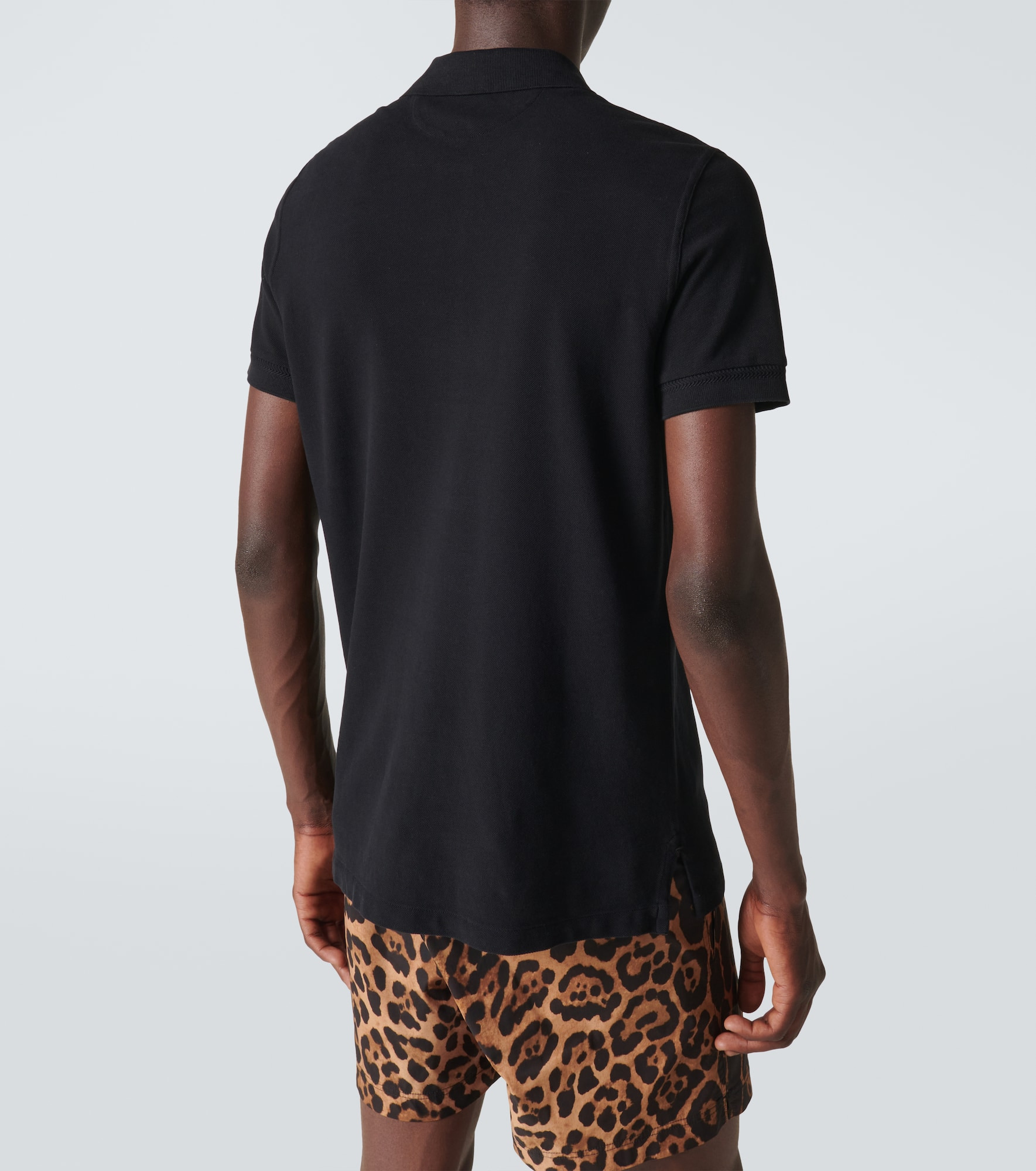 Short-sleeved cotton polo shirt - 4