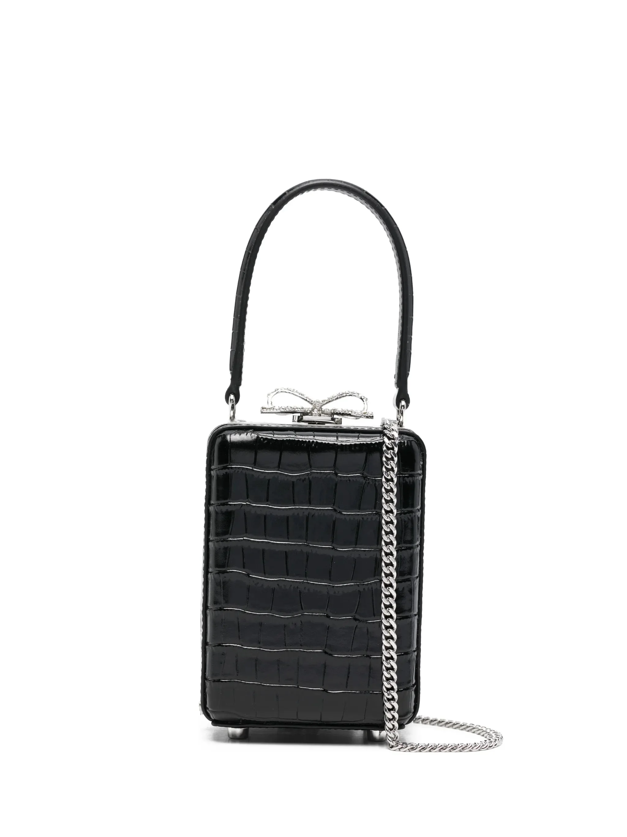 bow-detail top-handle mini bag - 1