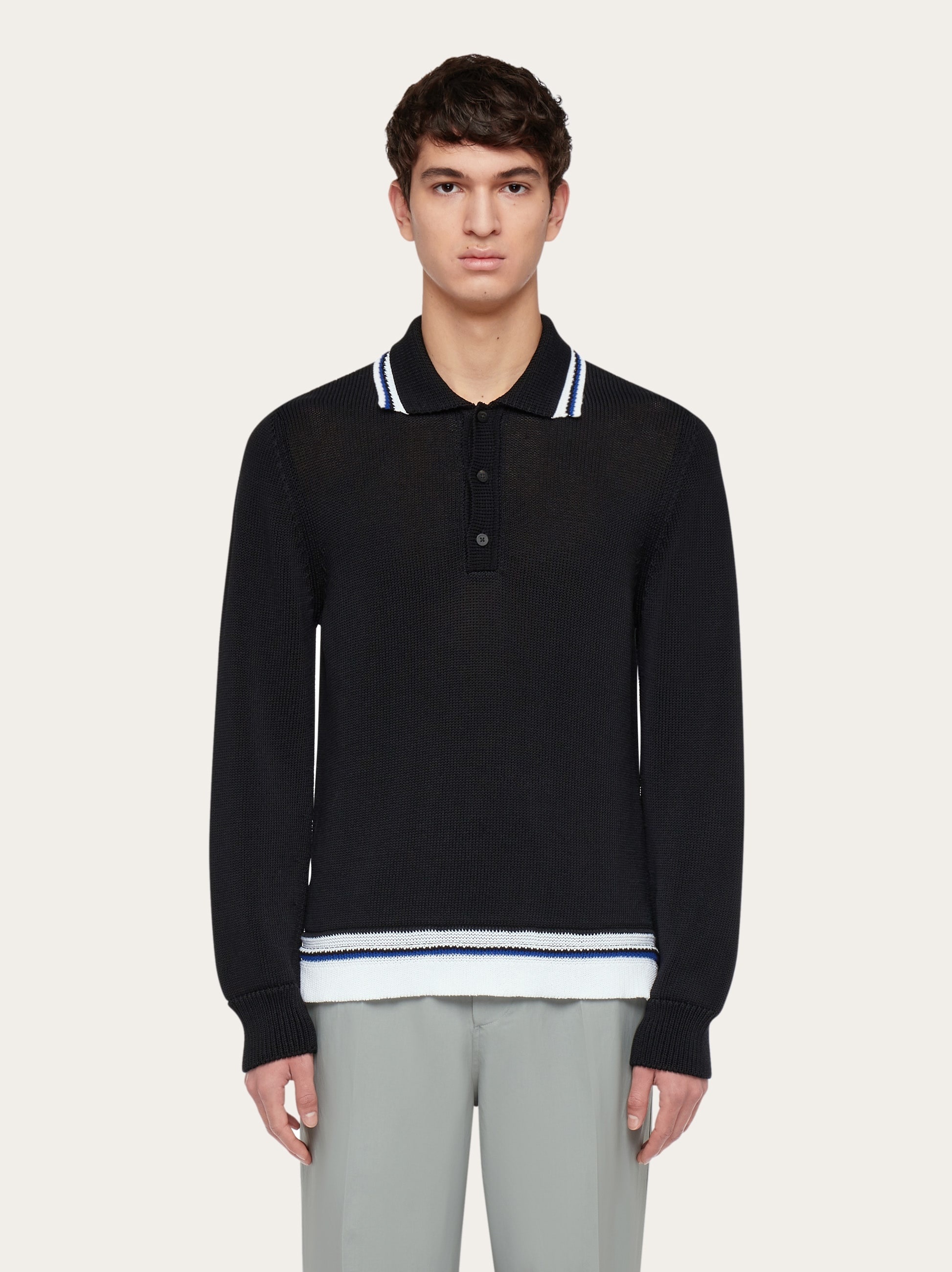 Long sleeved polo shirt - 2