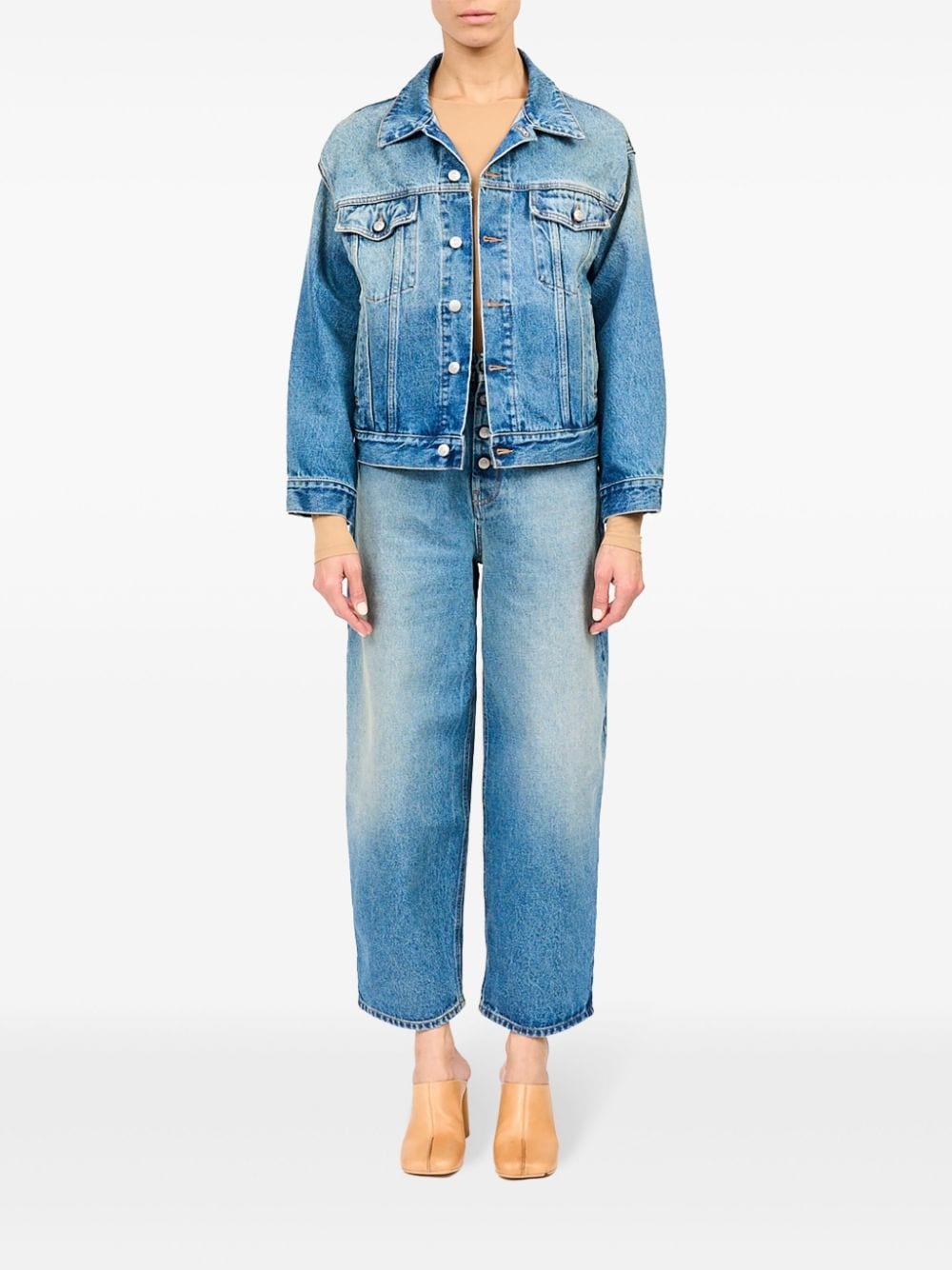 single-stitch denim jacket - 2