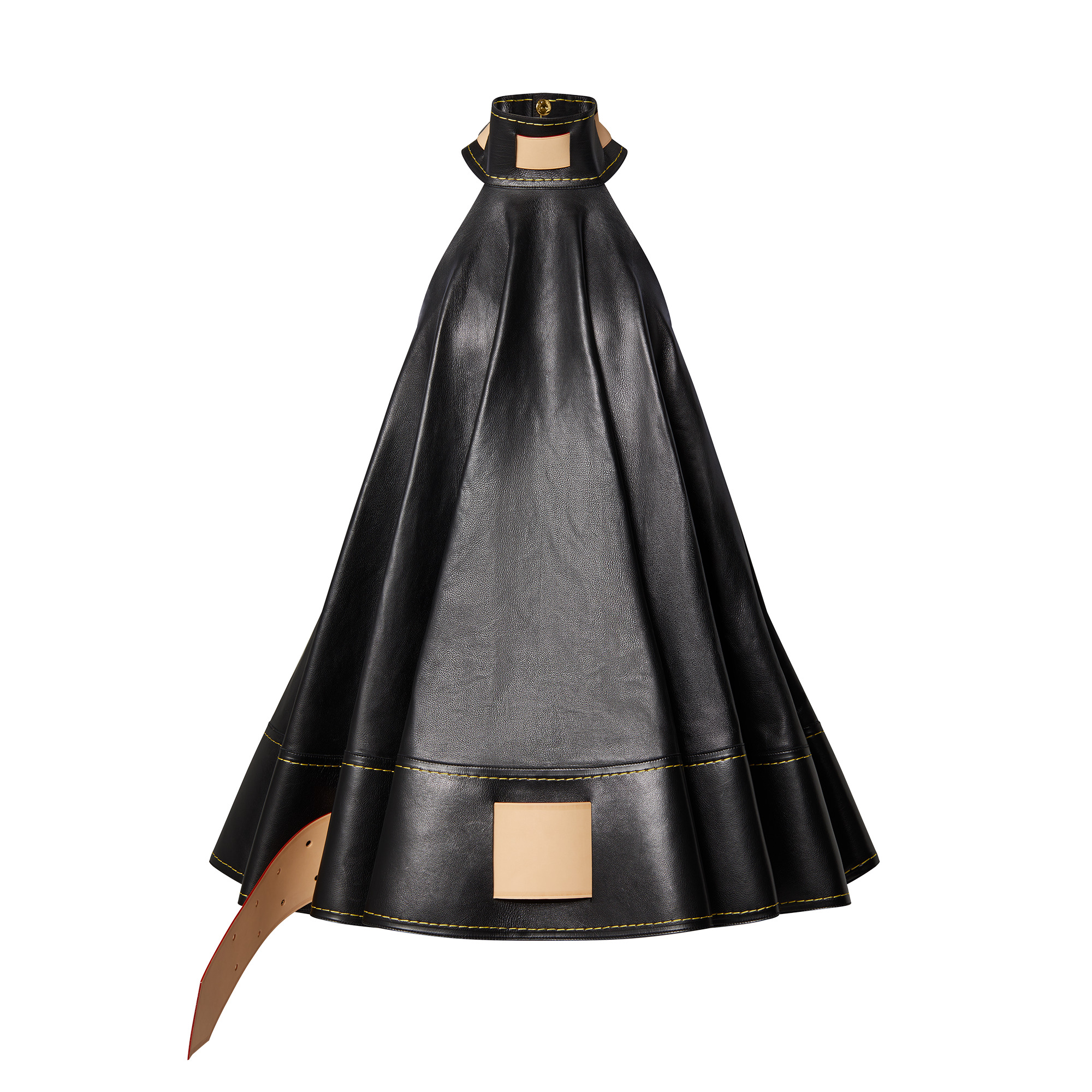 Belted Calfskin Tent Dress - 1