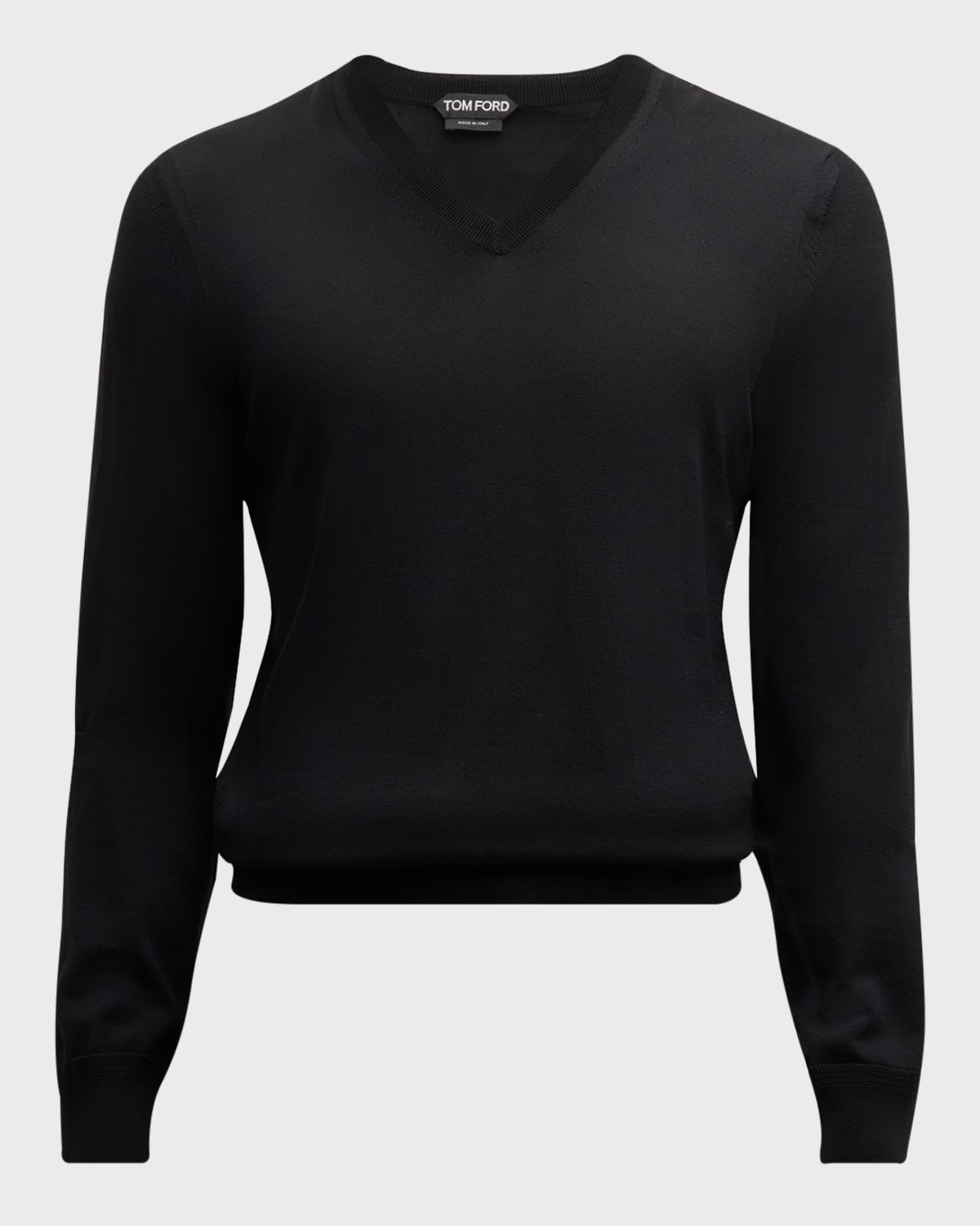 Men's Merino Wool V-Neck Sweater - 1