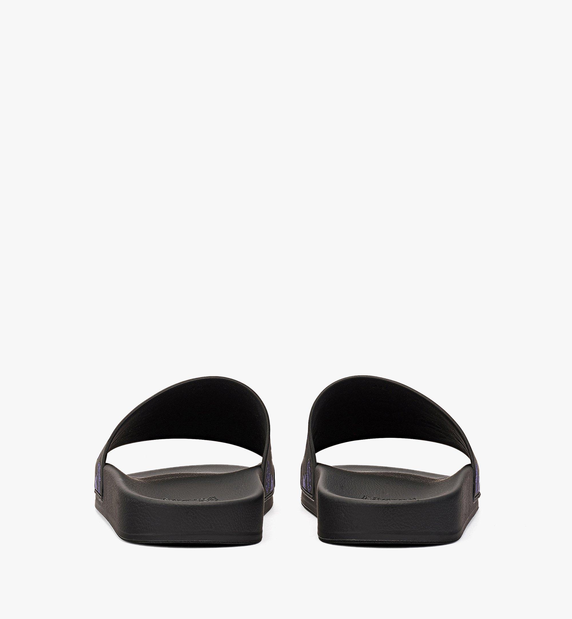 M Pup Visetos Print Rubber Slides - 4