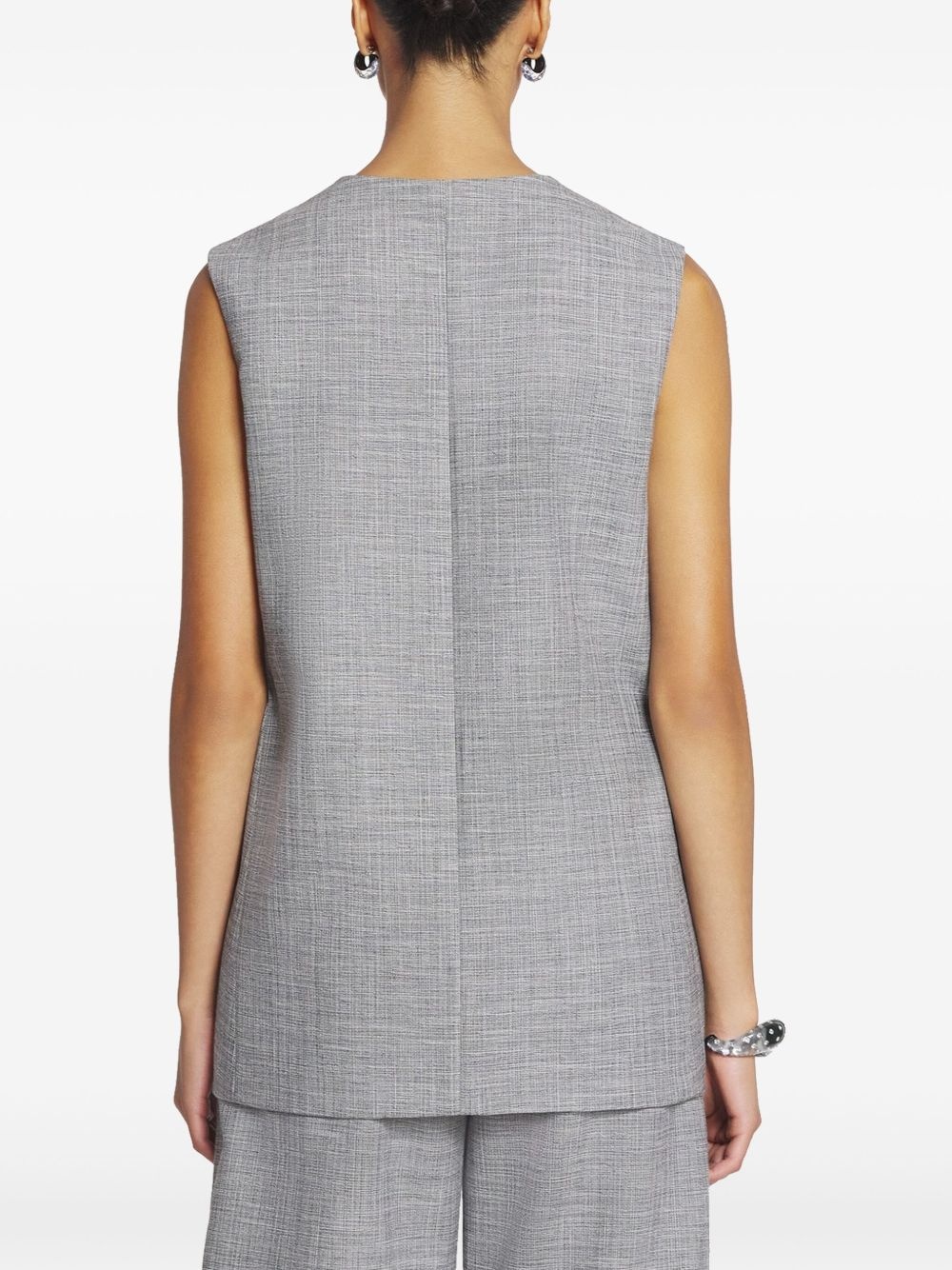 round neck waistcoat - 4