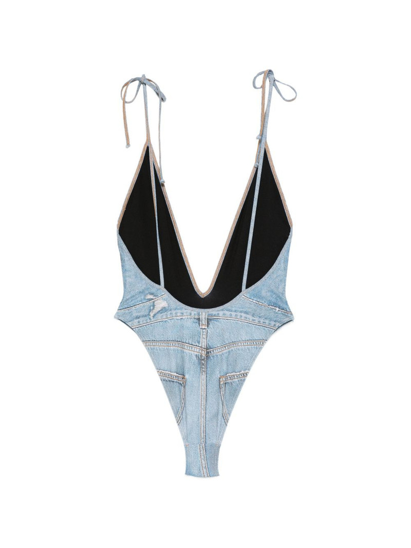 Diesel tie-strap printed swimsuit outlook