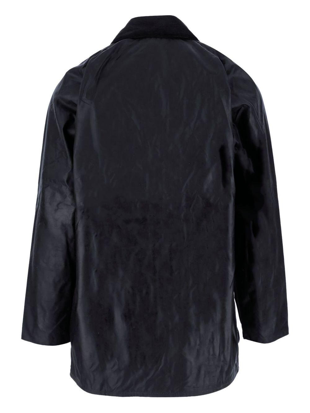 corduroy-collar coat - 2