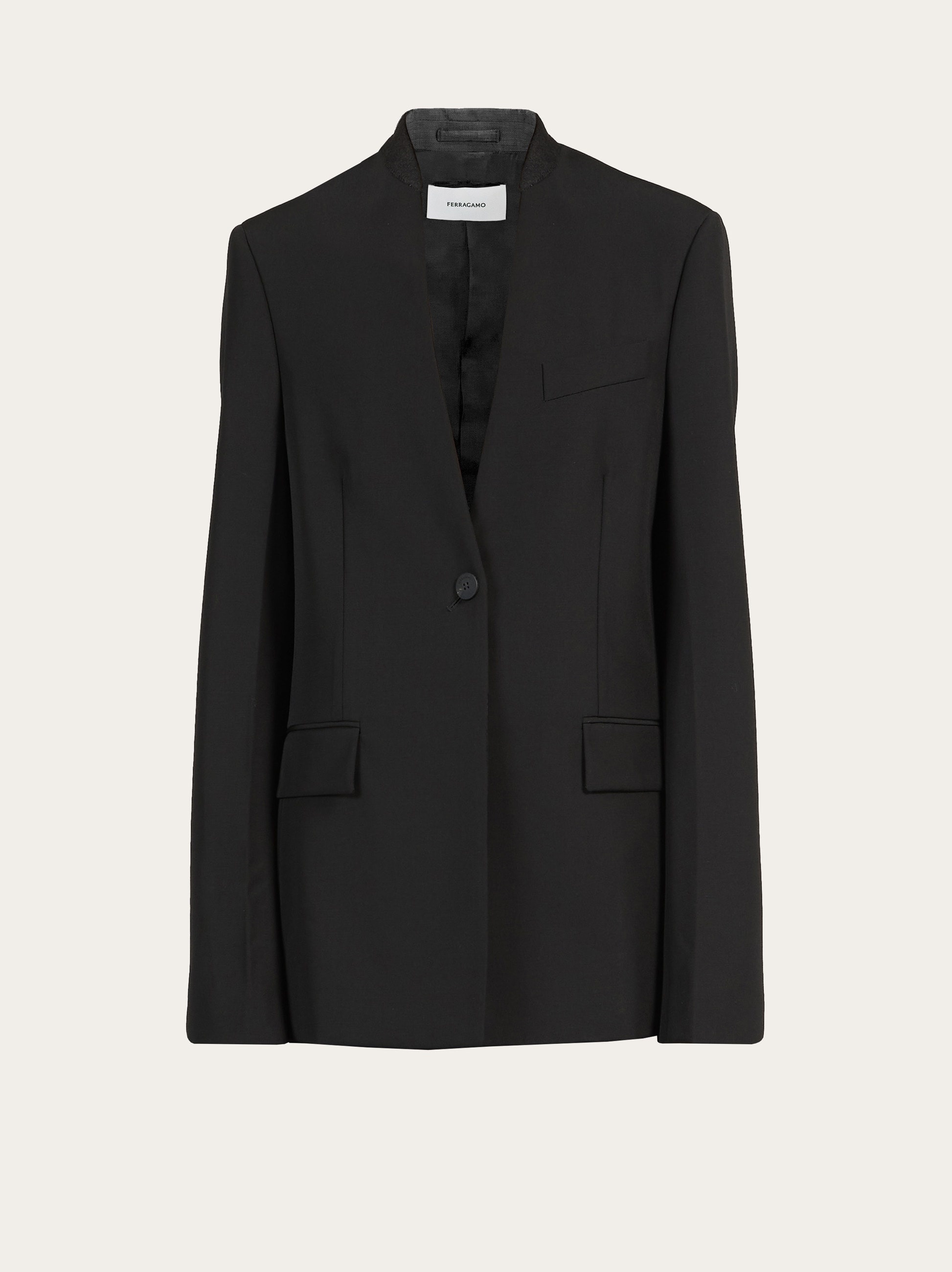Single breasted wool blazer - 1