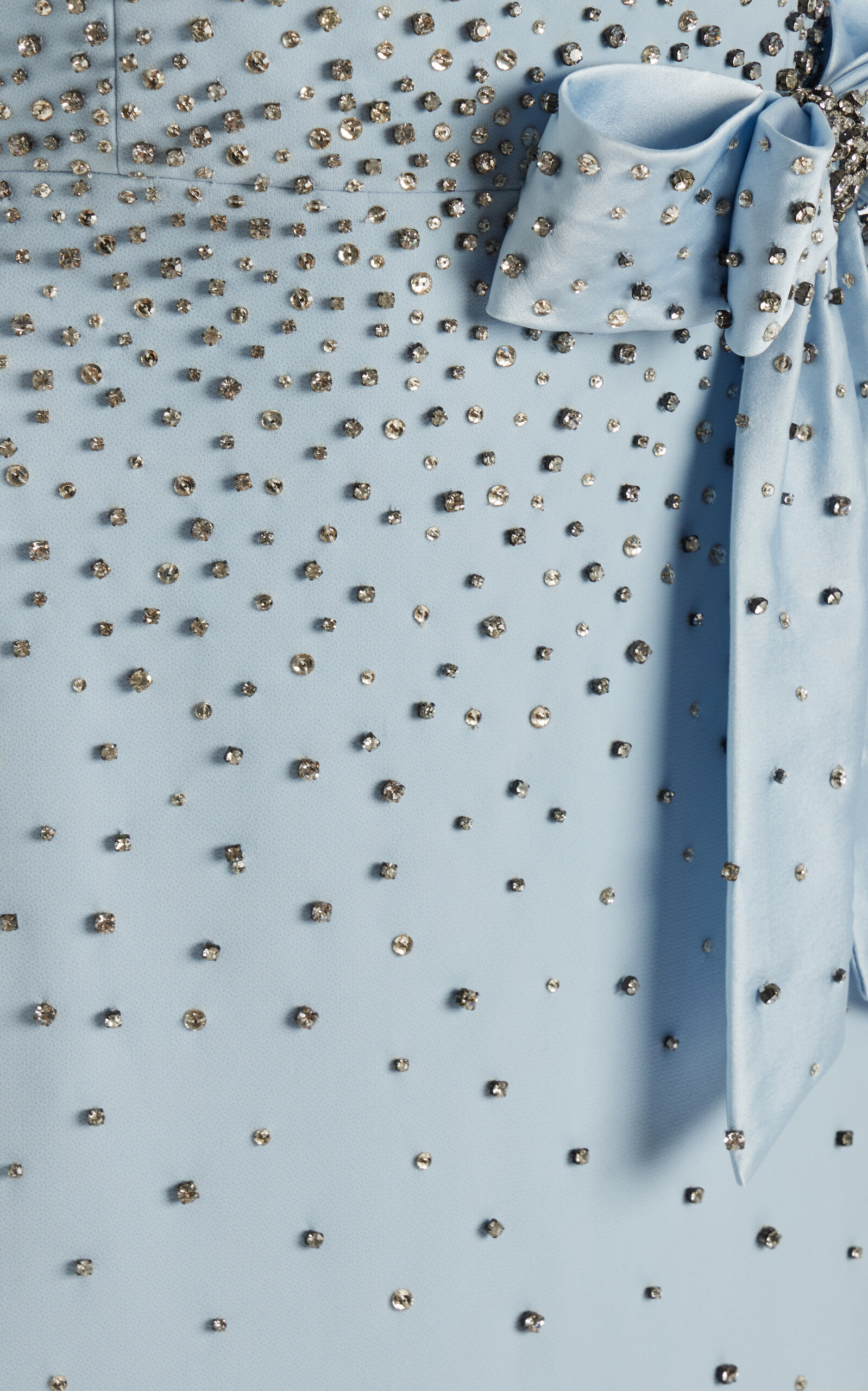 Embellished Stretch-Crepe Midi Dress blue - 6