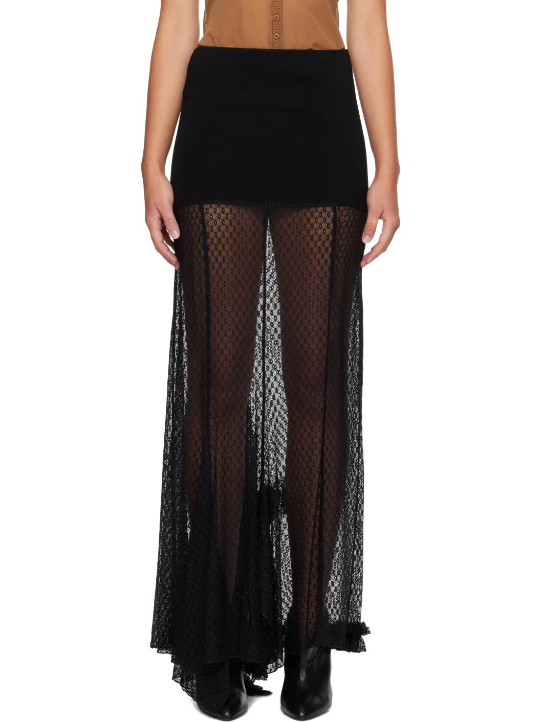 Black Ioana Maxi Skirt - 1
