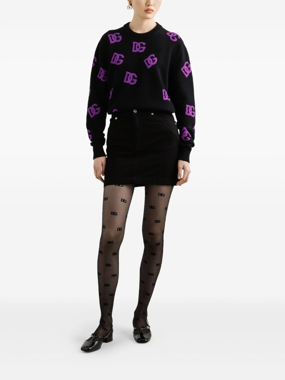 wool DG-logo sweater - 2