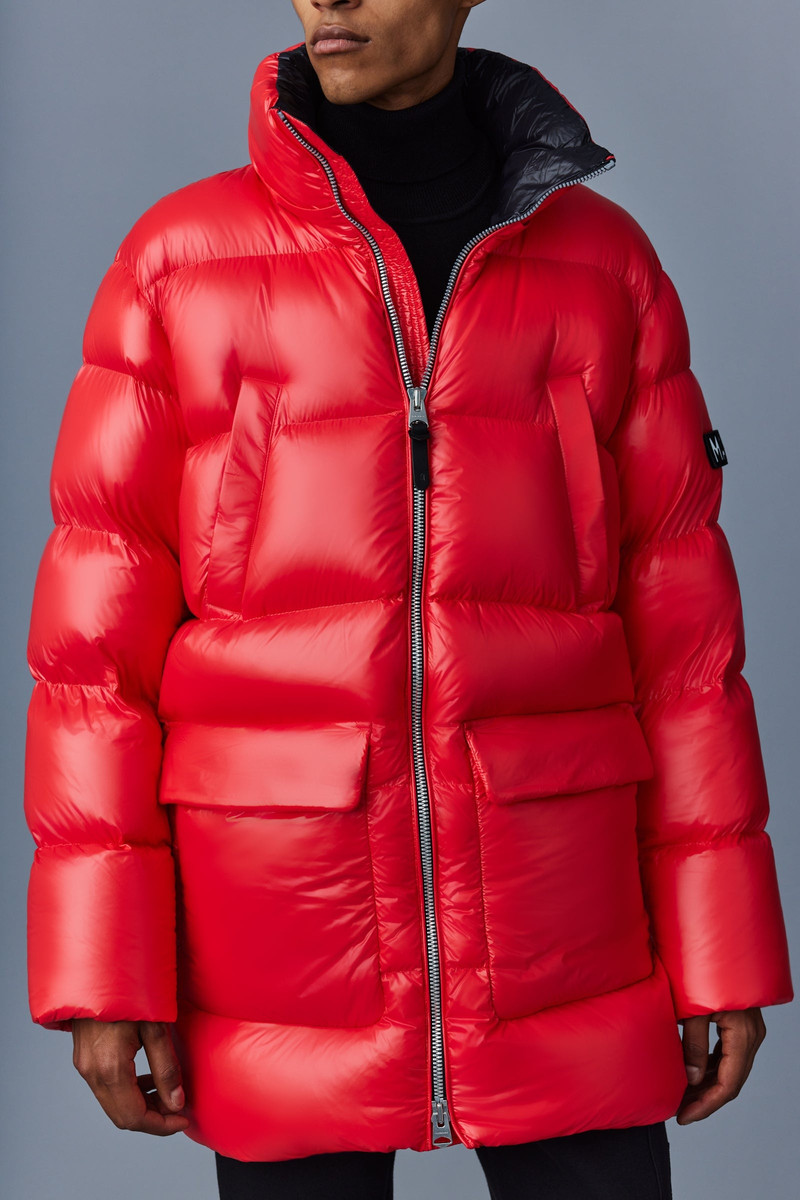 KENDRICK lustrous light down parka with hood 5