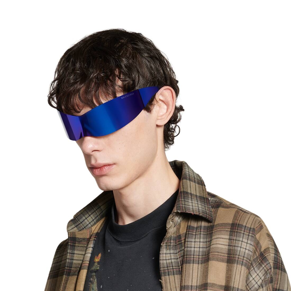 Panther Mask Sunglasses  in Blue - 6