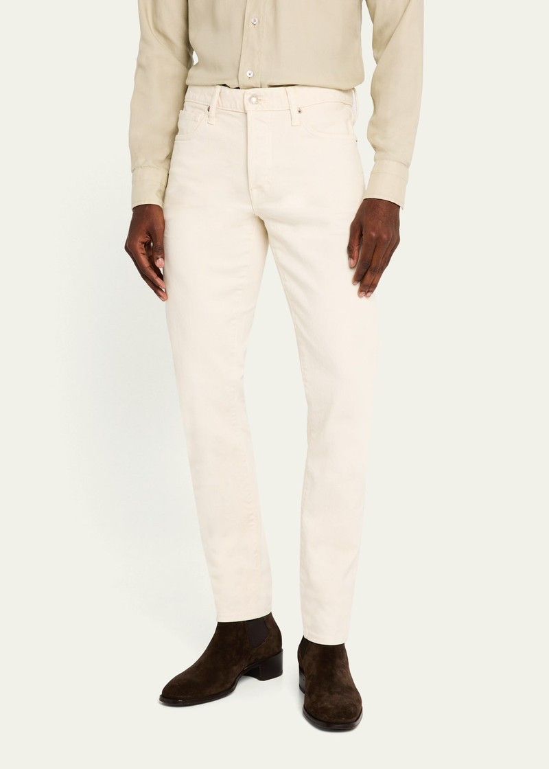 Men's Twill Slim Fit Five-Pocket Pants 4