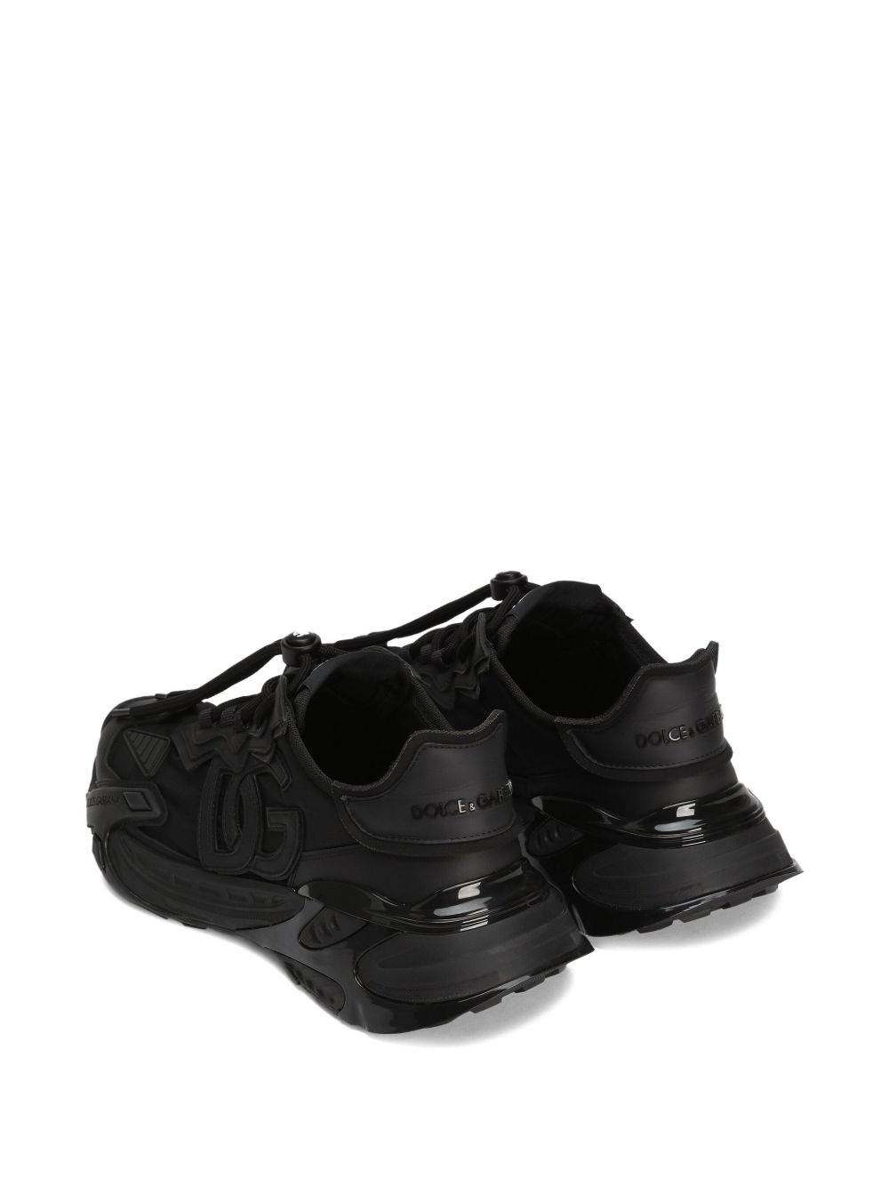 logo-patch panelled sneakers - 3