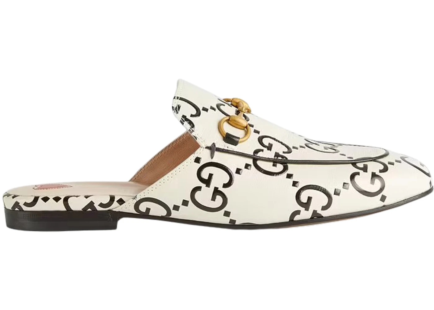 Gucci Princetown Slipper White GG Debossed Leather - 1