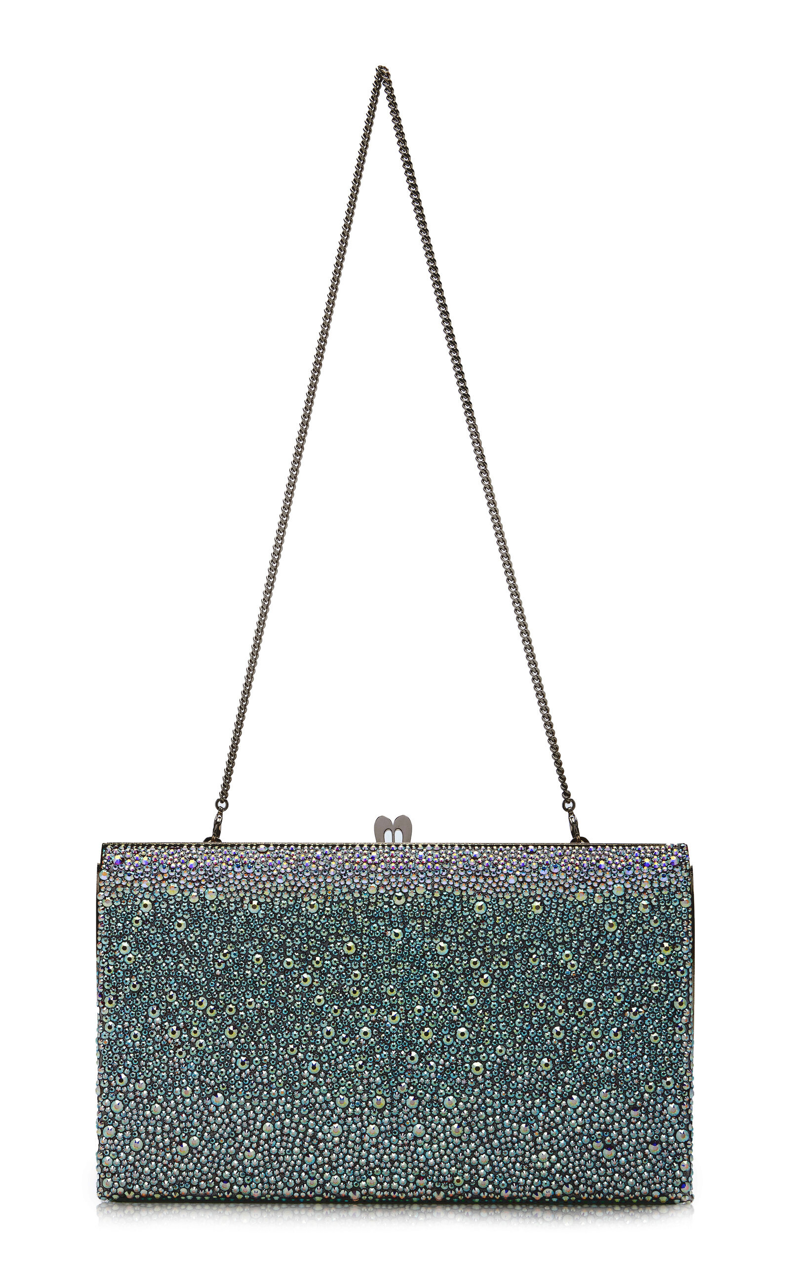 Fetish Crystal-Embellished Clutch silver - 4