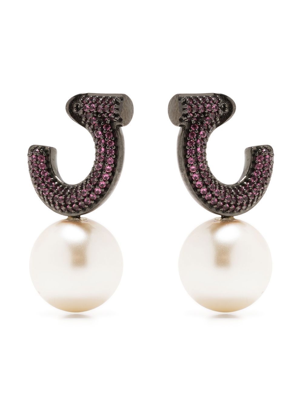 pearl drop earrings - 1