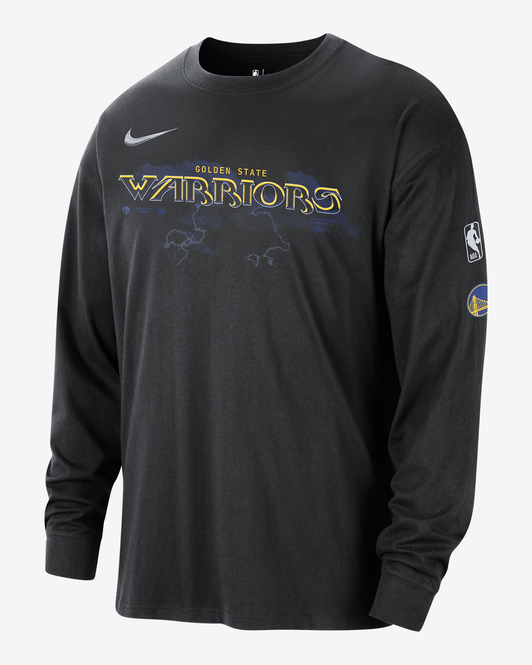 Golden State Warriors Essential Max90 Nike Men's NBA Long-Sleeve T-Shirt - 1