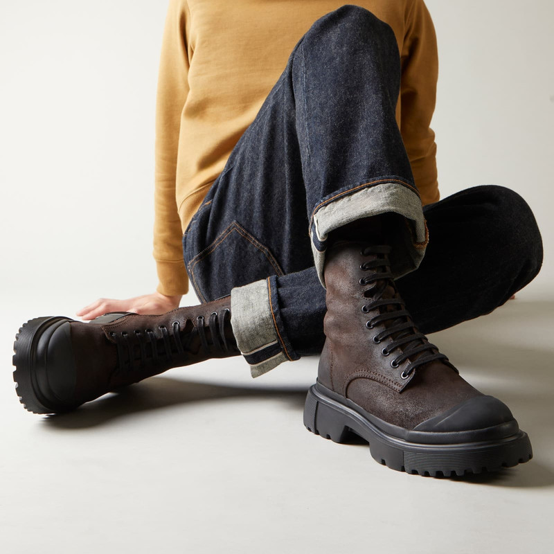 Combat Boots Hogan H619 Brown 6