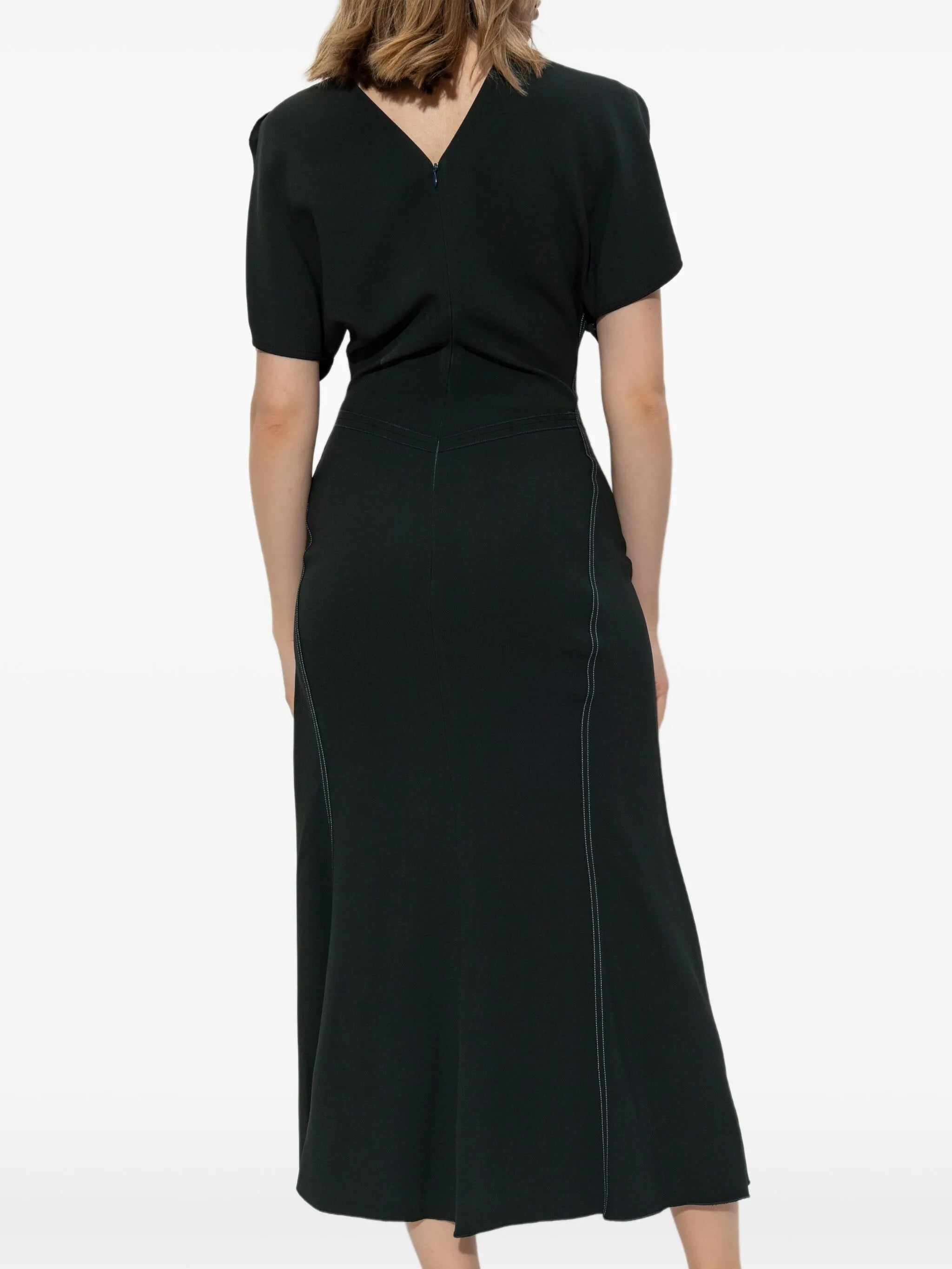 Puff-sleeved Dress - 3