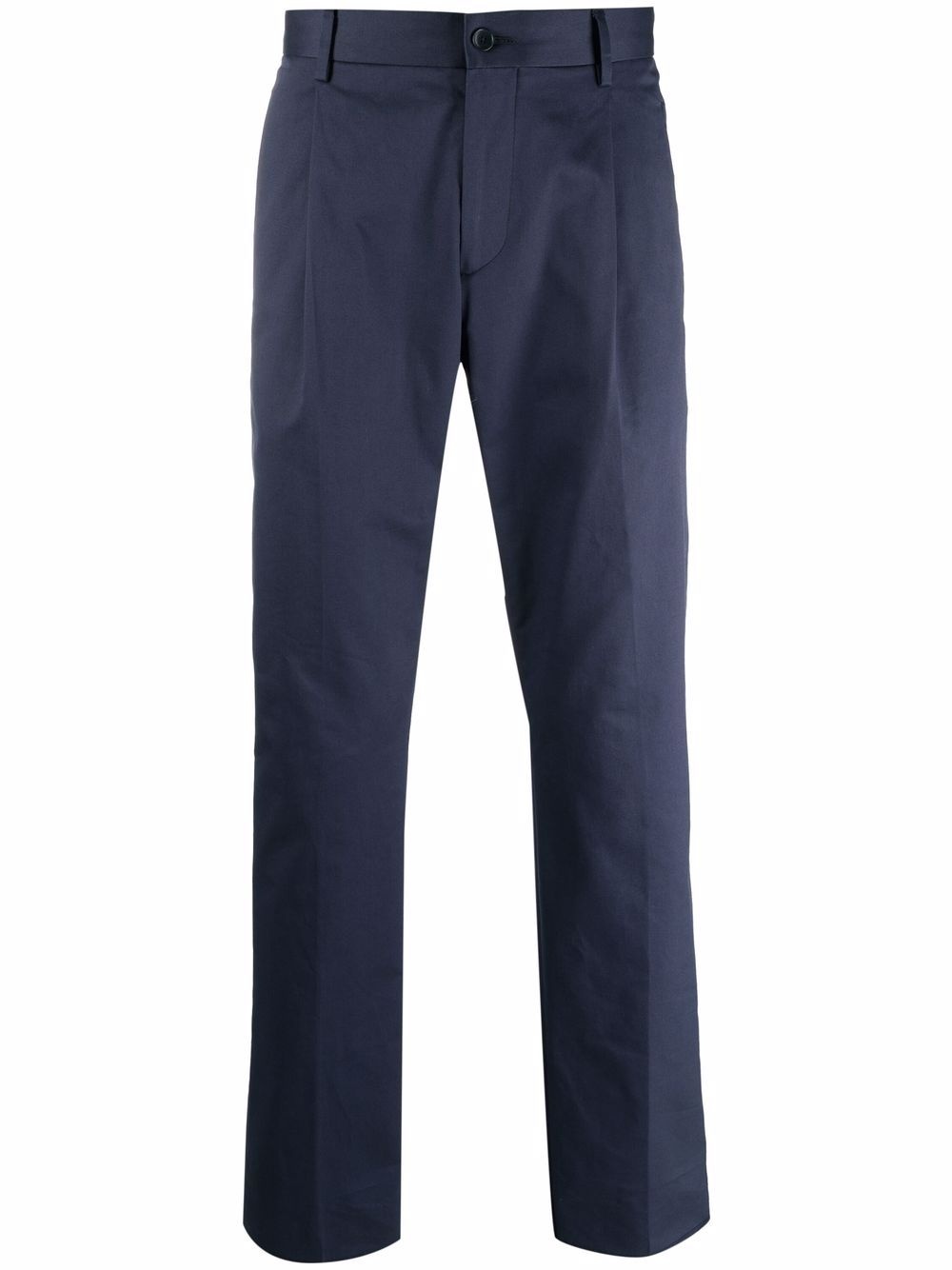 tailored stretch-cotton trousers - 1