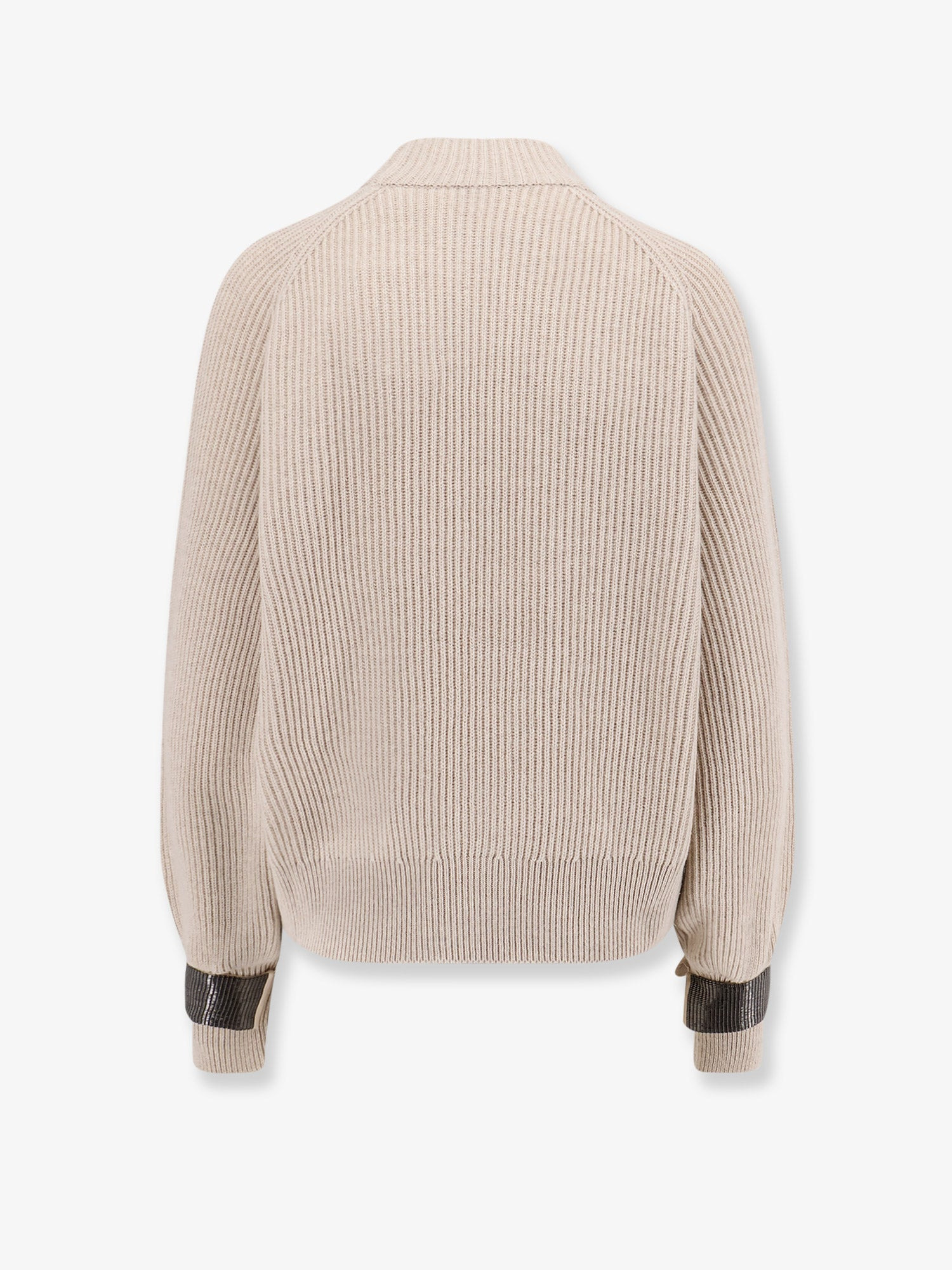 Cashmere Sweater With Removable Cuffs - 5