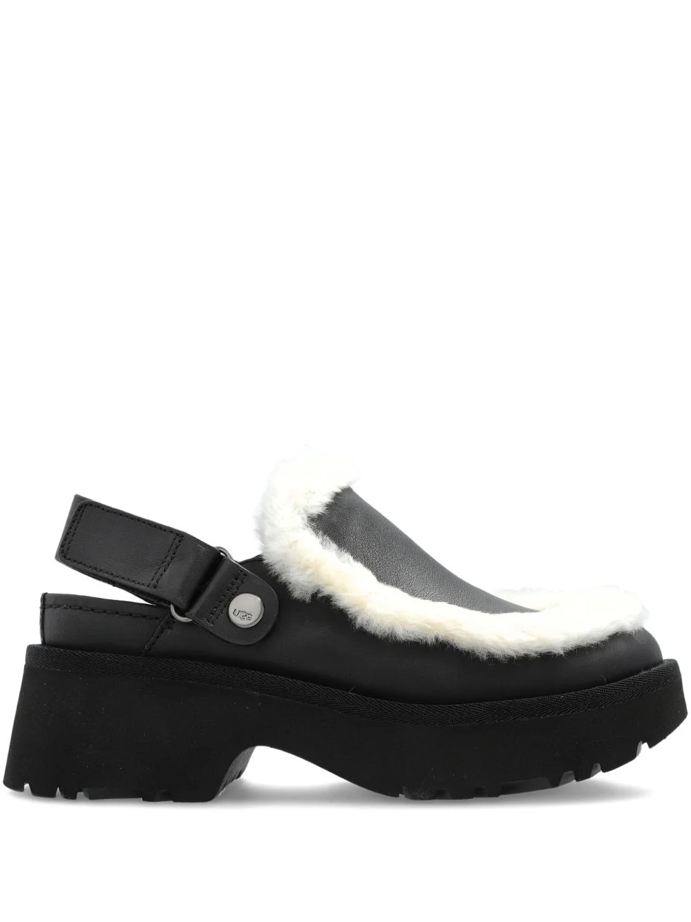 51mm Esmee fur trim mules - 1