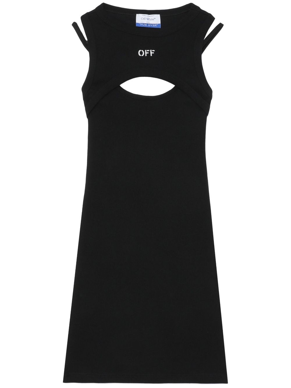 logo-print cut-out minidress - 2