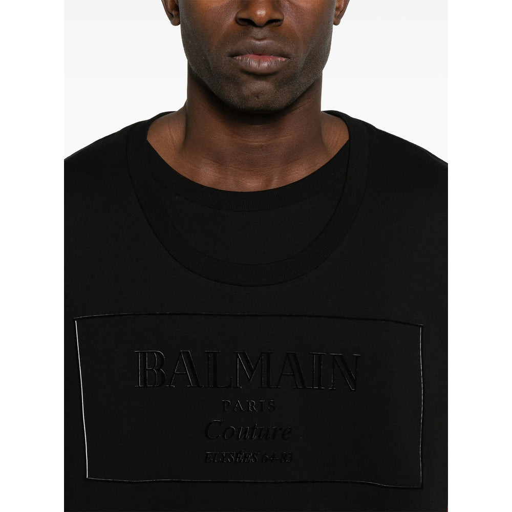Balmain Black T-Shirts & Vests - T-Shirts Men - 2