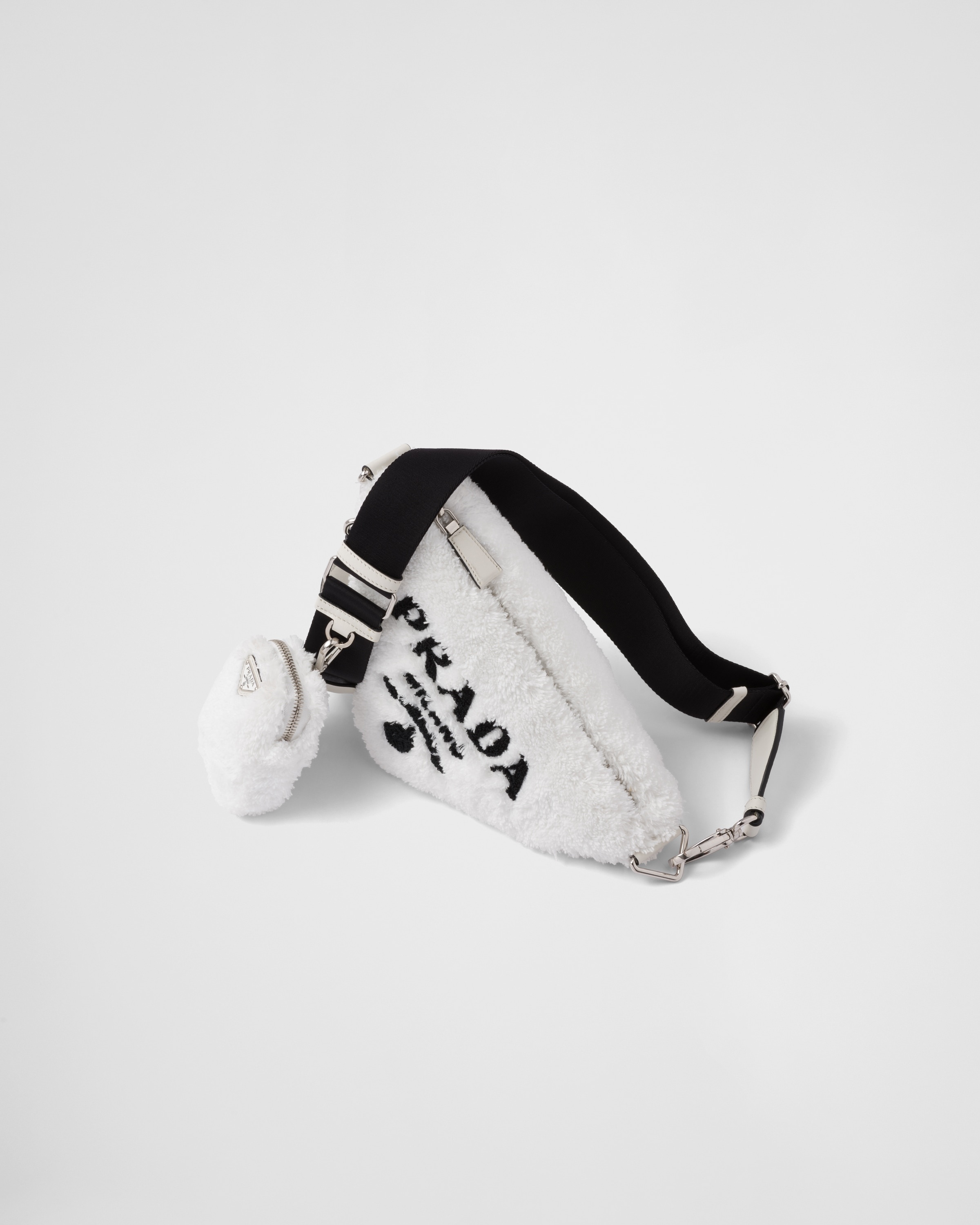 Prada Triangle terrycloth shoulder bag - 3