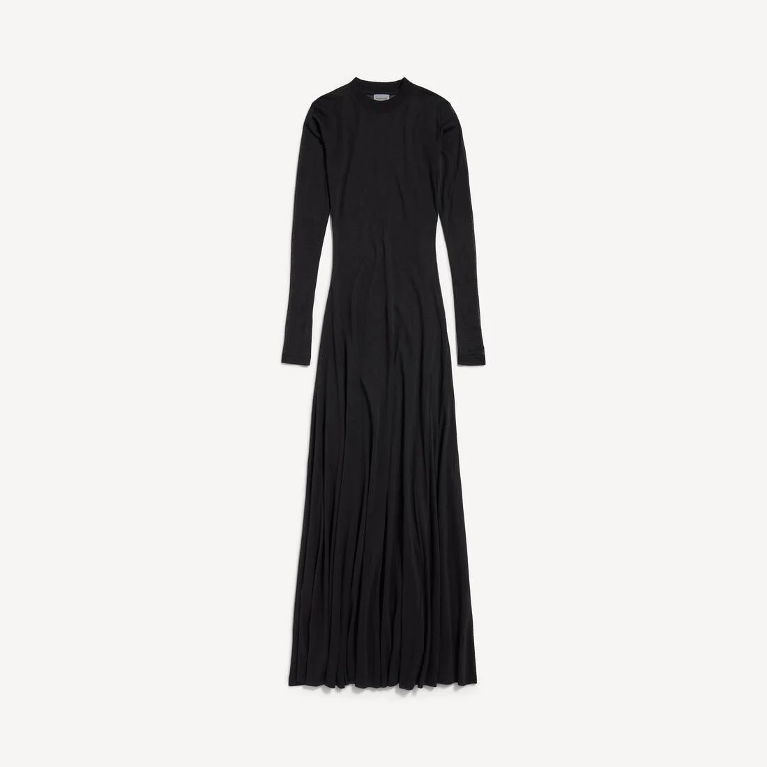 Women's Long Sleeve Maxi Dress in Black - 1