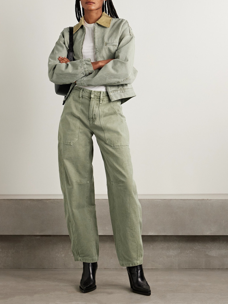 SLVRLAKE Rookie Mid-rise Barrel-leg Cargo Jeans outlook