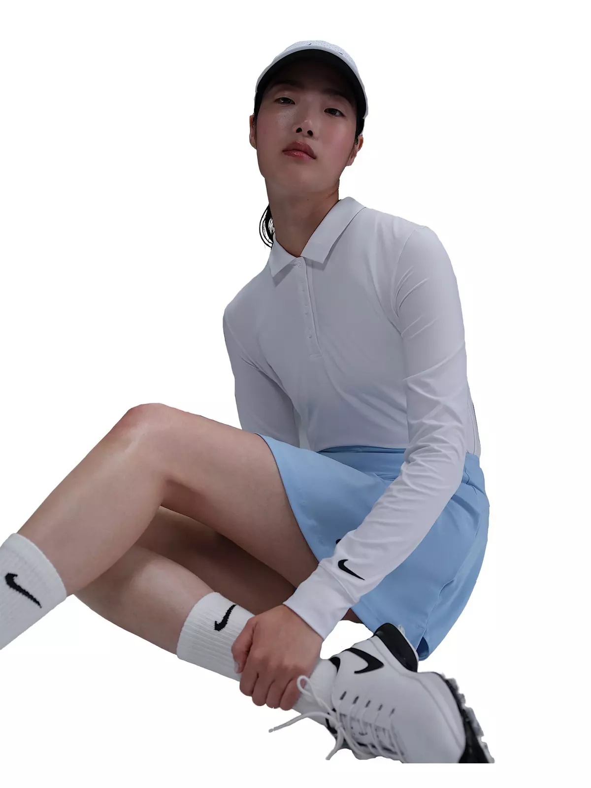 Women's Victory Dri-FIT Long-Sleeve Polo - White - 3