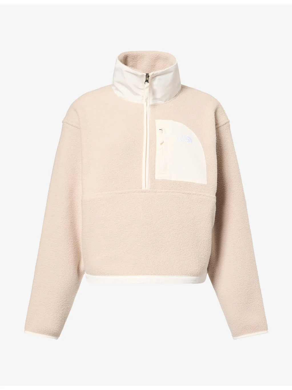 Logo-Embroidered 1/2 Zip Fleece Jumper - 1