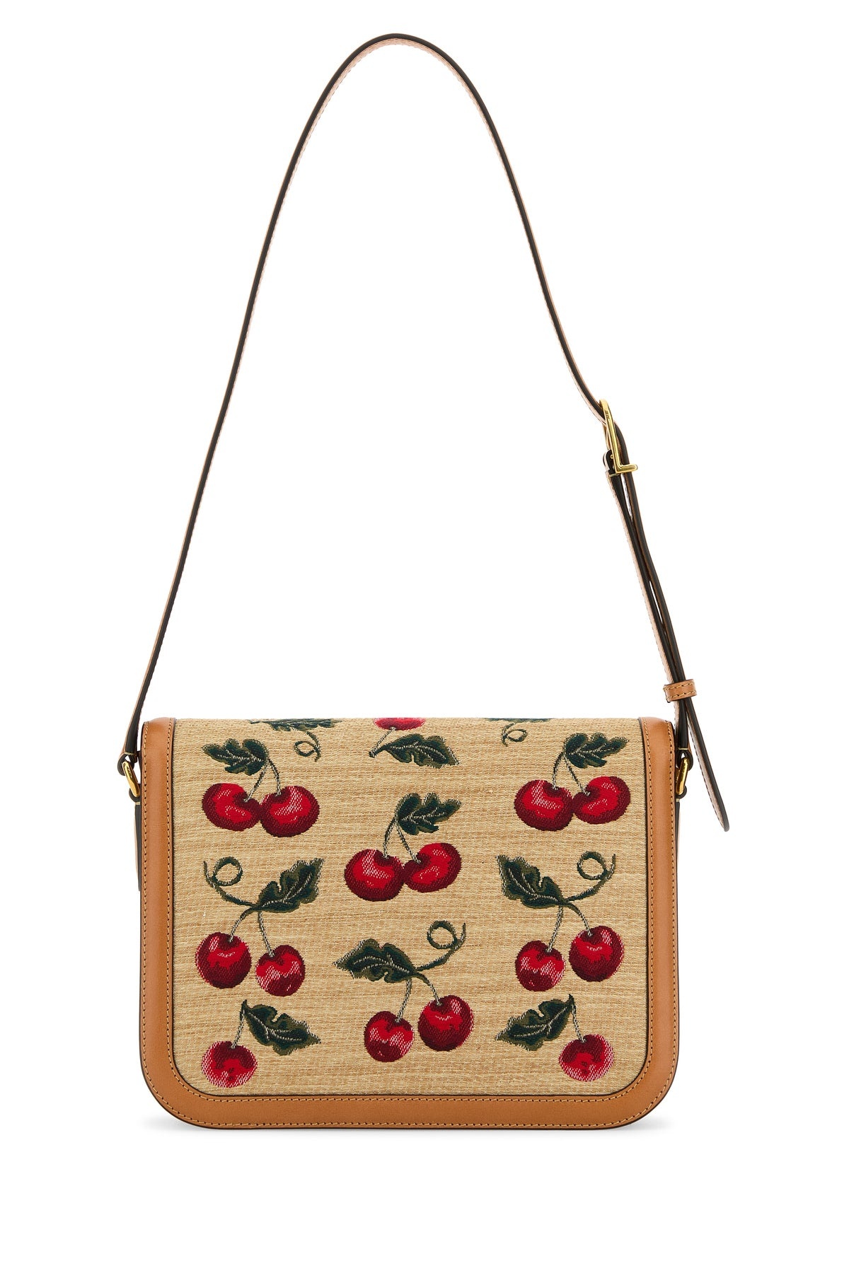 Embroidered raffia 9T05 crossbody bag - 3