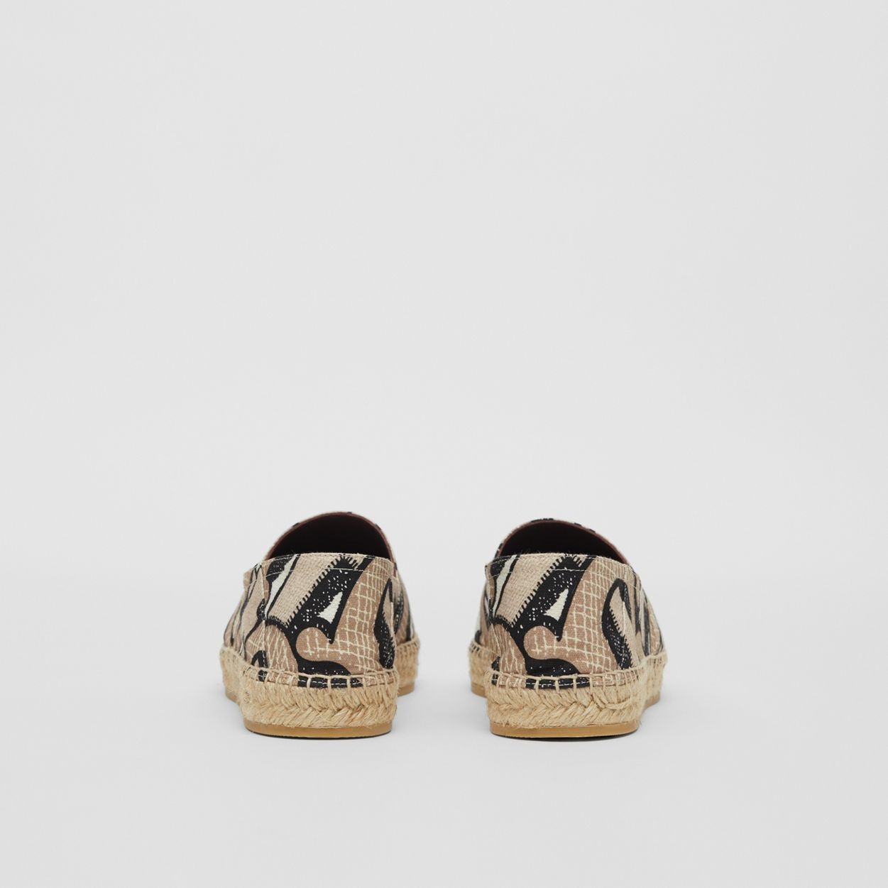 Monogram Print Cotton Canvas Espadrilles - 2