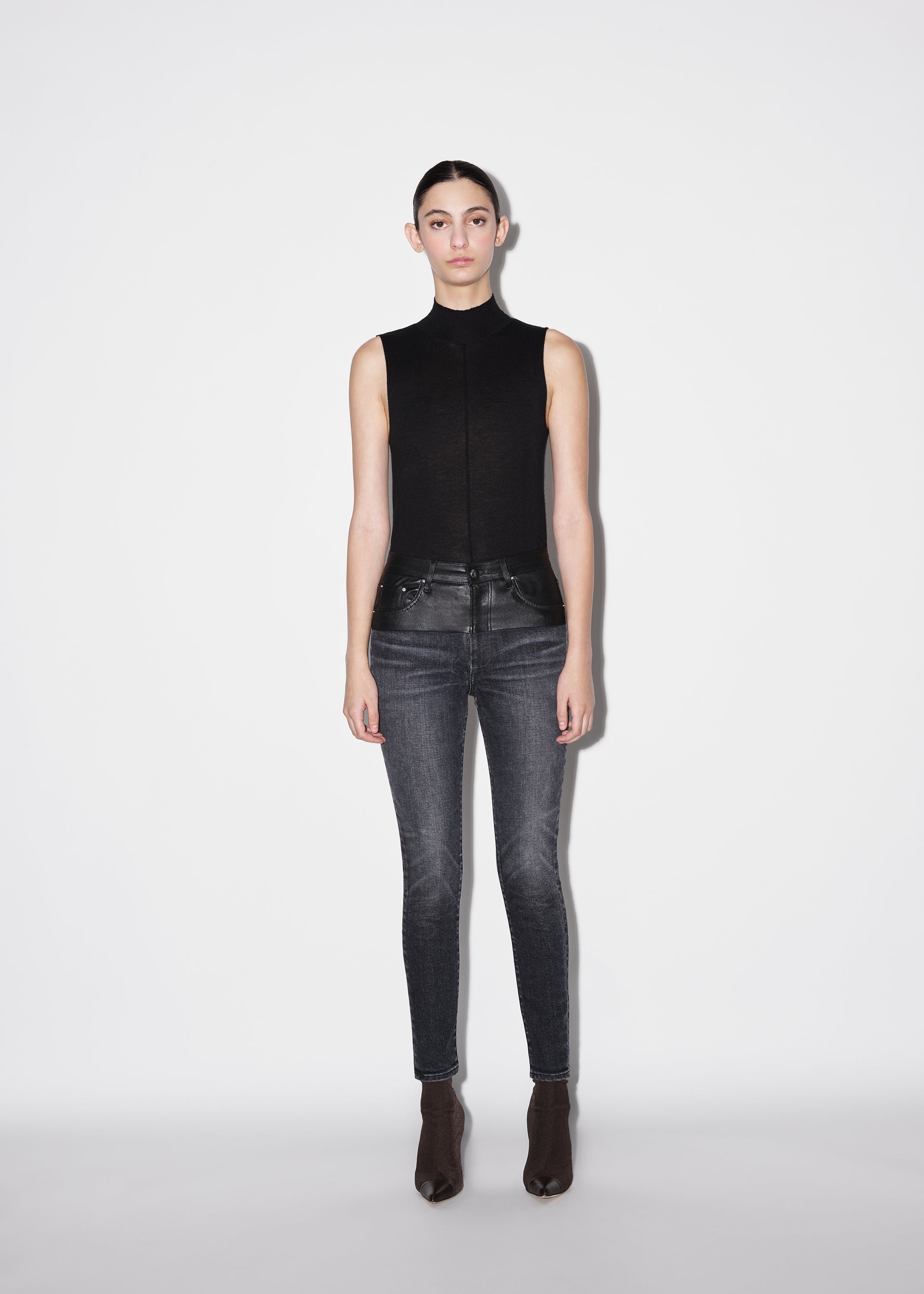HYBRID SKINNY W/ LEATHER - 2