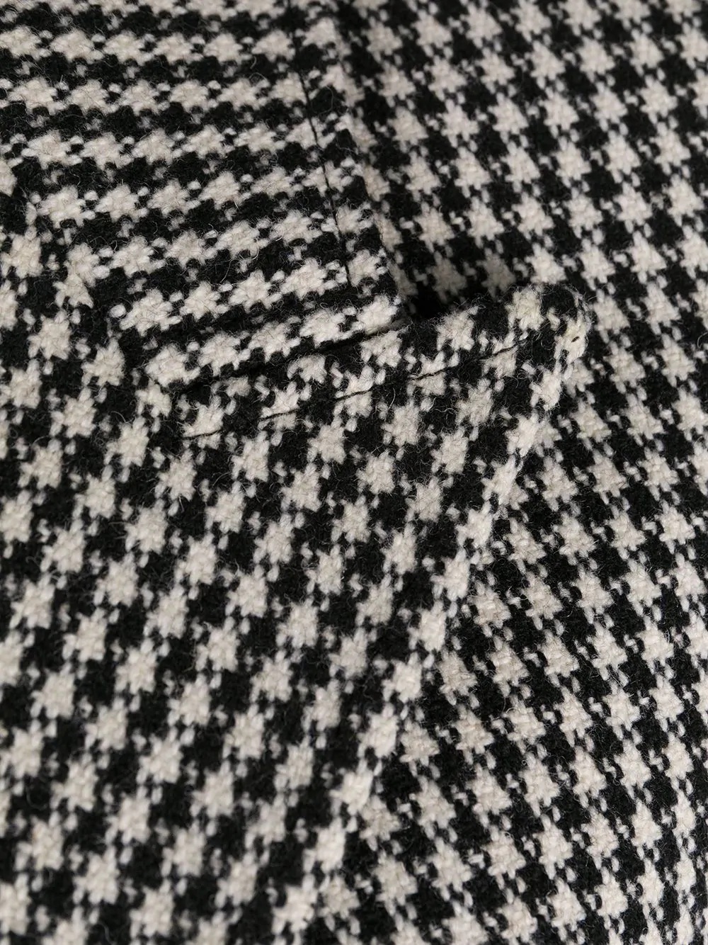 houndstooth double-breasted coat - 8