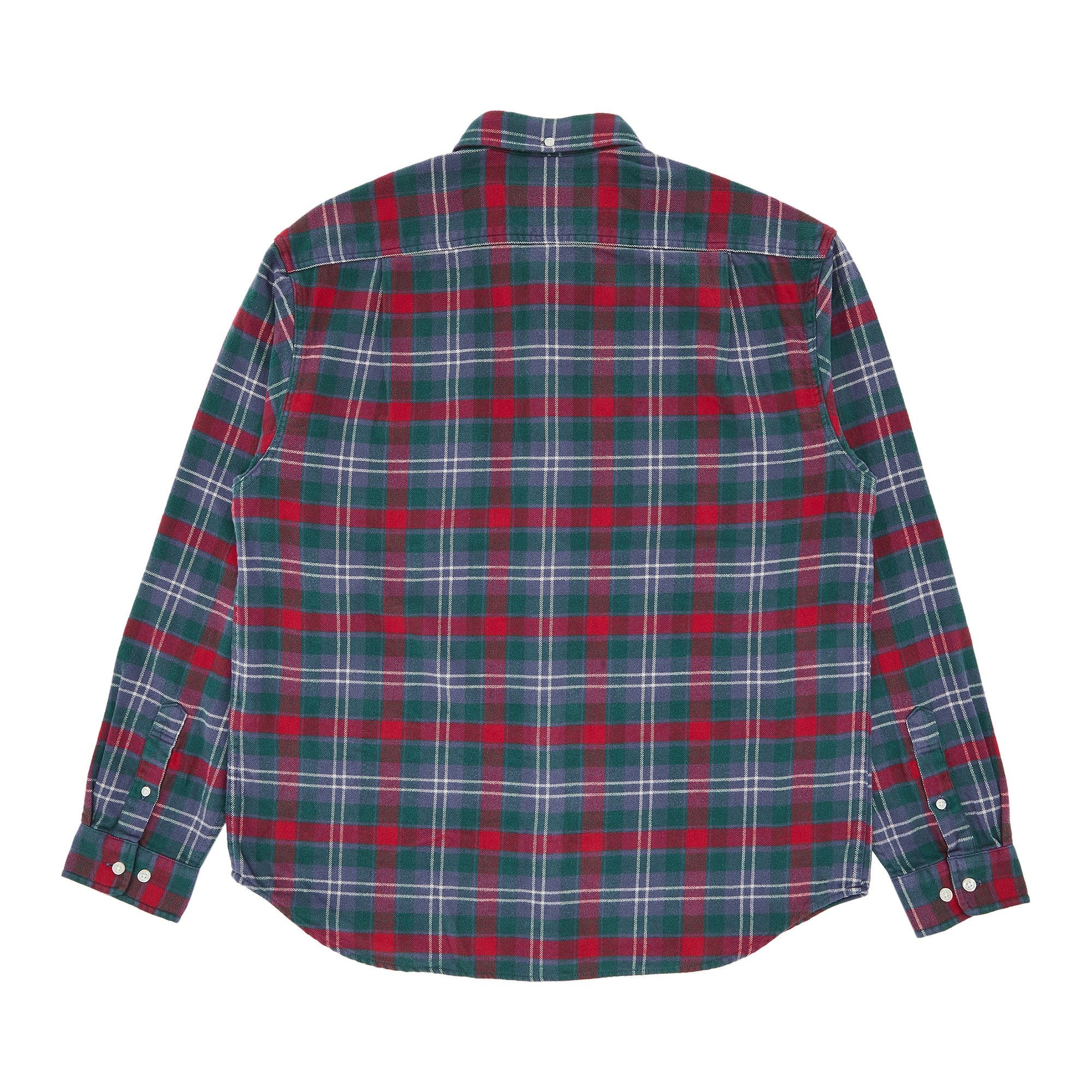 Supreme Plaid Flannel Shirt 'Slate' - 2