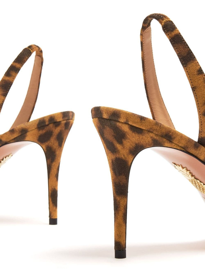 AQUAZZURA So Nude 85mm leather sandals outlook