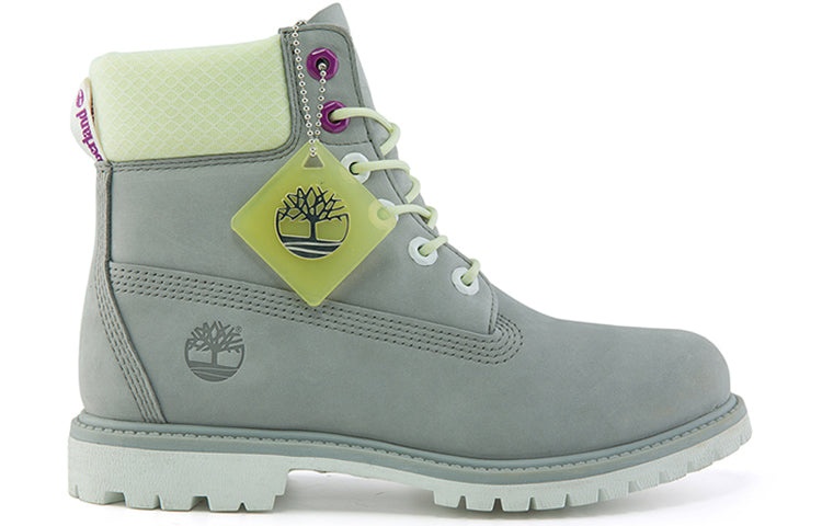 (WMNS) Timberland Premium 6 Inch Waterproof Wide Fit Boot 'Grey Nubuck' A2HWUW - 2
