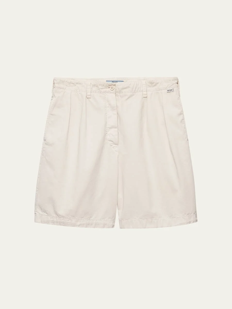 Old Gabardine Cotton Bermuda Shorts - 1