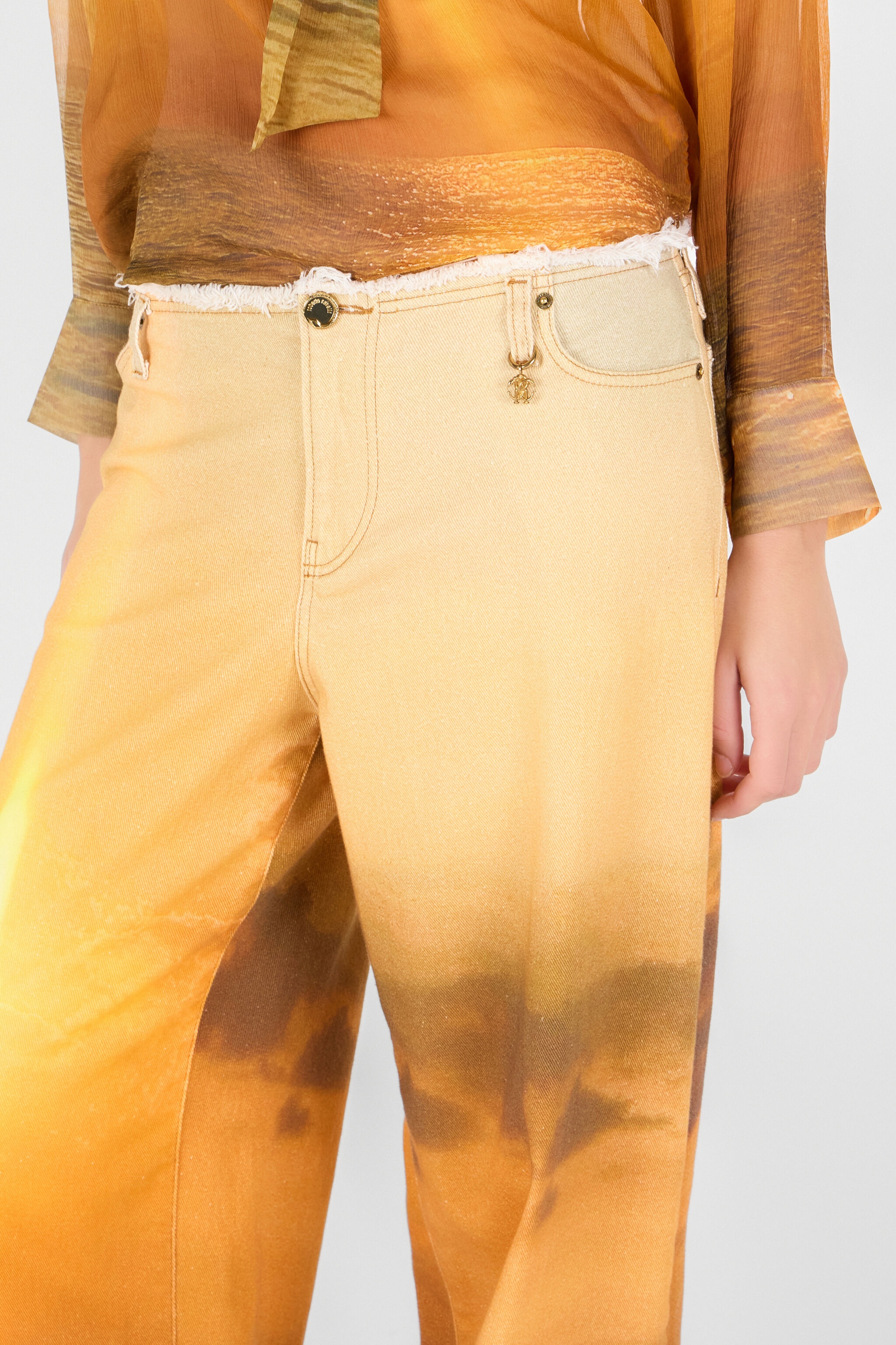 Sunset Print Denim - 6
