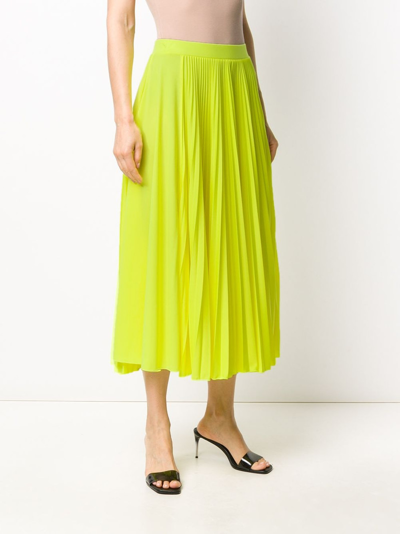 VLOGO pleated midi skirt 3