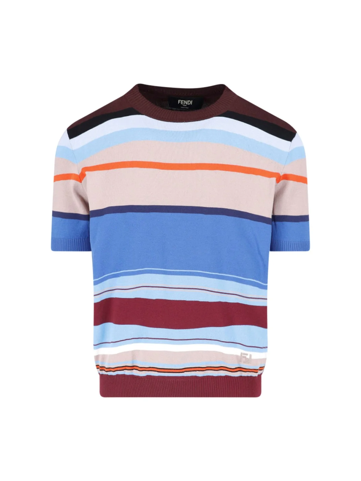 STRIPED COTTON SWEATER - 1