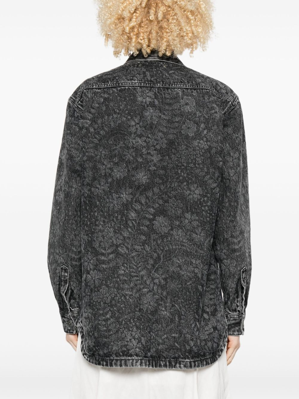 brushed-effect shirt - 4