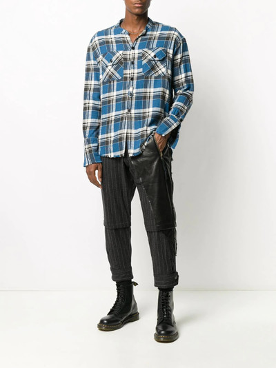 Greg Lauren check print shirt outlook