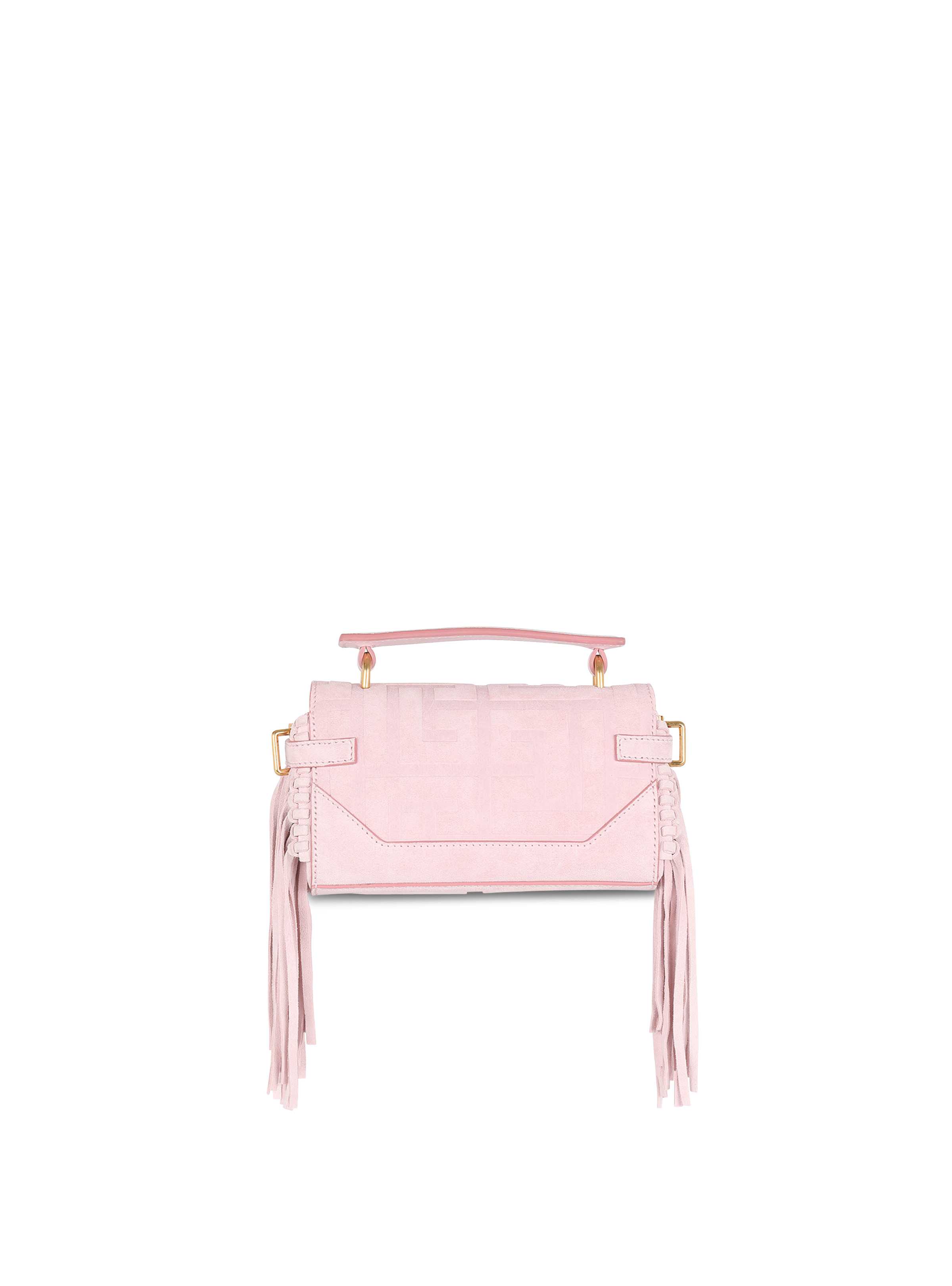 Suede B-Buzz 19 baguette bag with fringe - 4