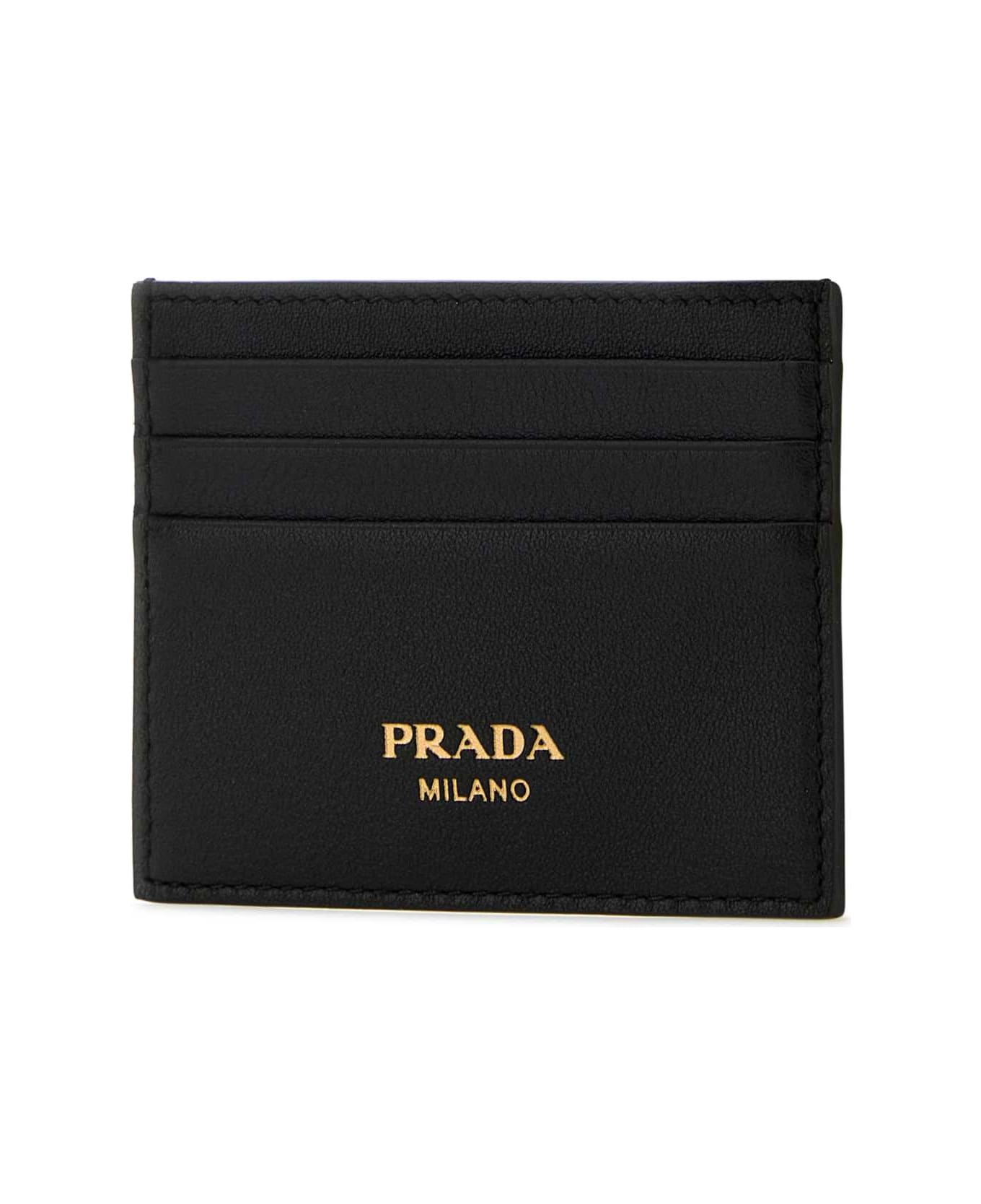Prada Black Leather Card Holder | italist | REVERSIBLE Prada Black Leather Card Holder | italist | REVERSIBLE